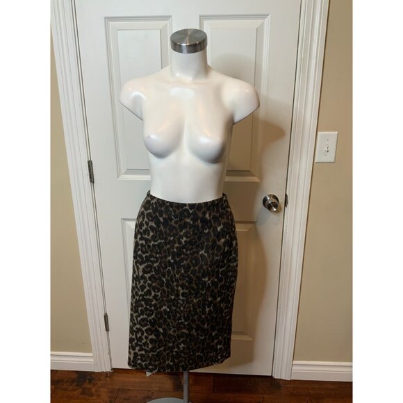 MB By Malene Birger Balenia Leopard Print Pencil Skirt, Sz 12 (US) 44 (F) $395 - Picture 2 of 8